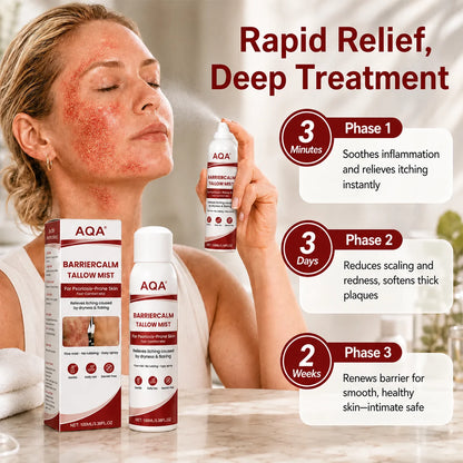 AQA® Beef Tallow Skin Spray – Deep Moisture for Itchy, Flaky, Very Dry & Psoriasis-Prone Skin – Easy Mess-Free Body Moisturizer