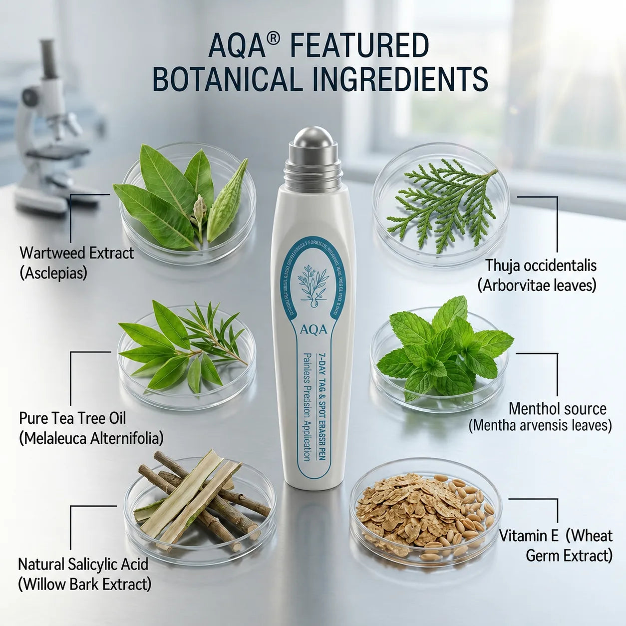 AQA® 7-Day Tag & Spot Eraser Precision Roller Pen