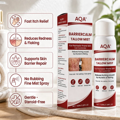AQA® Beef Tallow Skin Spray – Deep Moisture for Itchy, Flaky, Very Dry & Psoriasis-Prone Skin – Easy Mess-Free Body Moisturizer