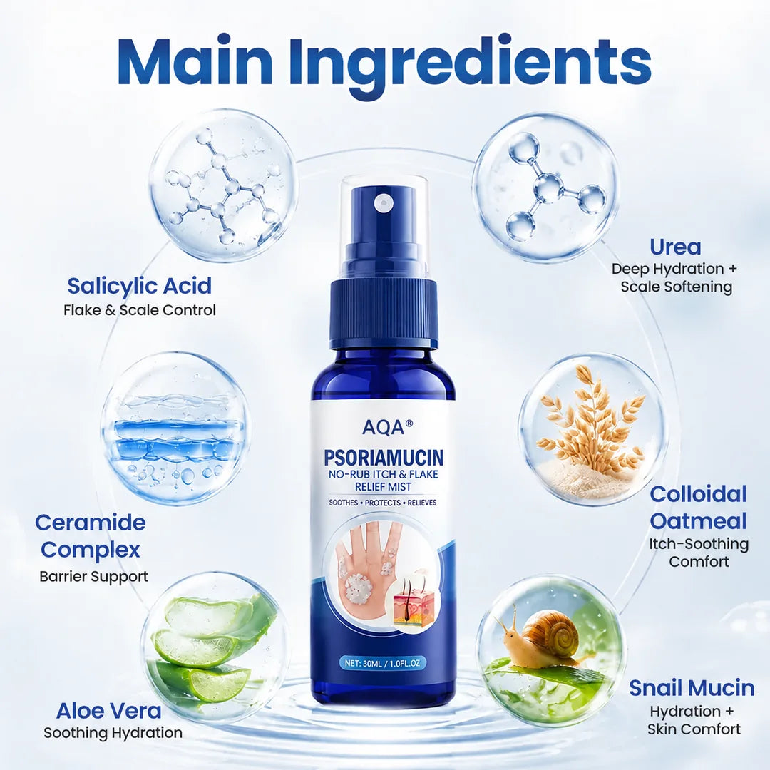 AQA® PsoriaMucin No-Rub Itch & Flake Relief Mist