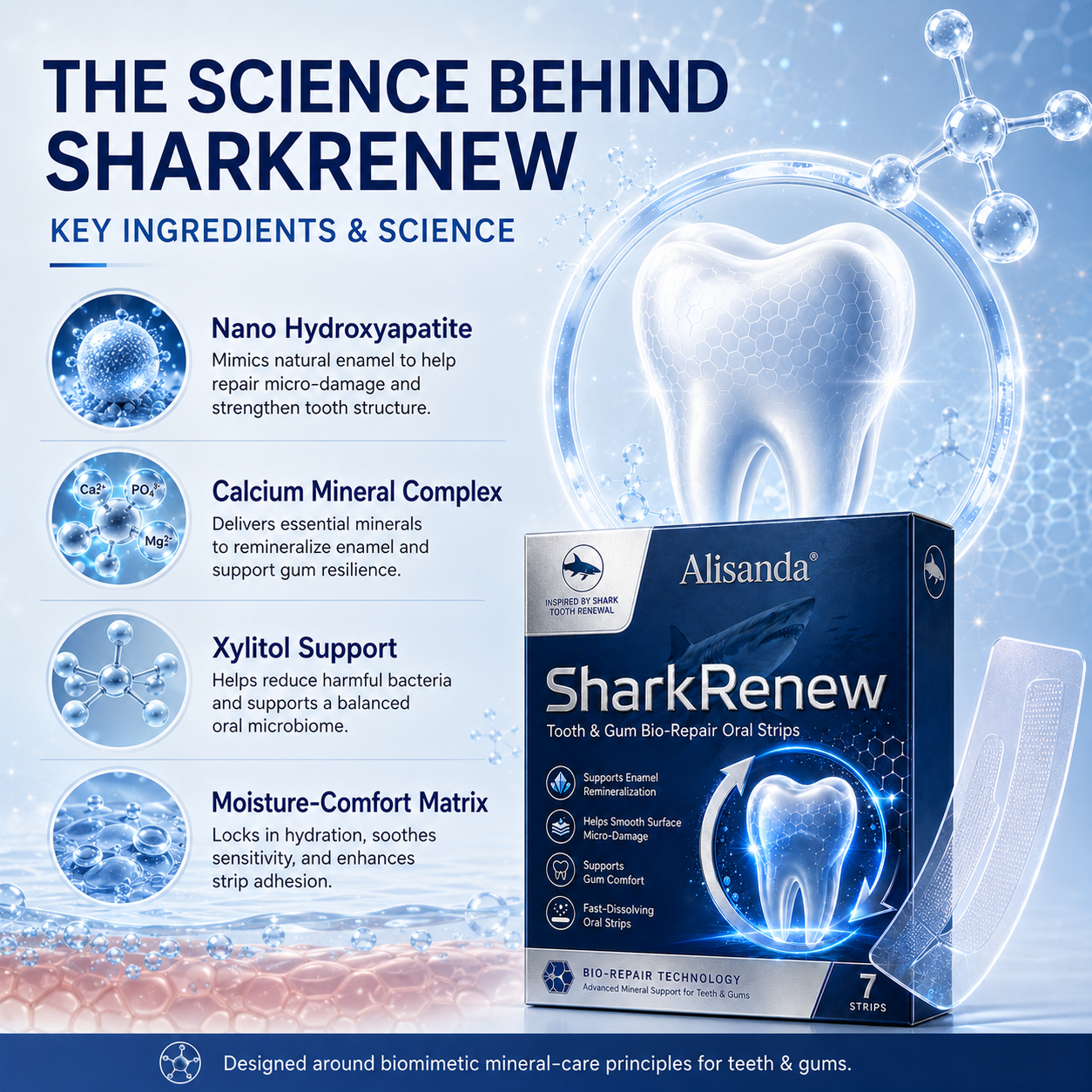 💥Last 4 hours Sale: Save 50%|Alisanda® SharkRenew Bio-Mineral Tooth Repair Gel