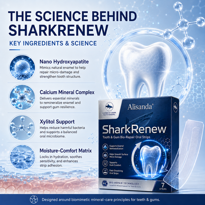 💥Last 4 hours Sale: Save 50%|Alisanda® SharkRenew Bio-Mineral Tooth Repair Gel