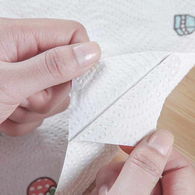 🧻50Pcs Reusable Kitchen Cleaning Towel Rolls