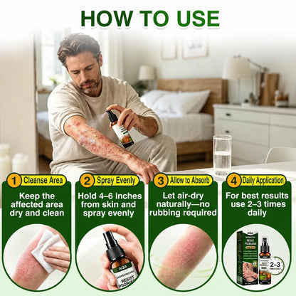 How to apply AQA SkinRecovery spray