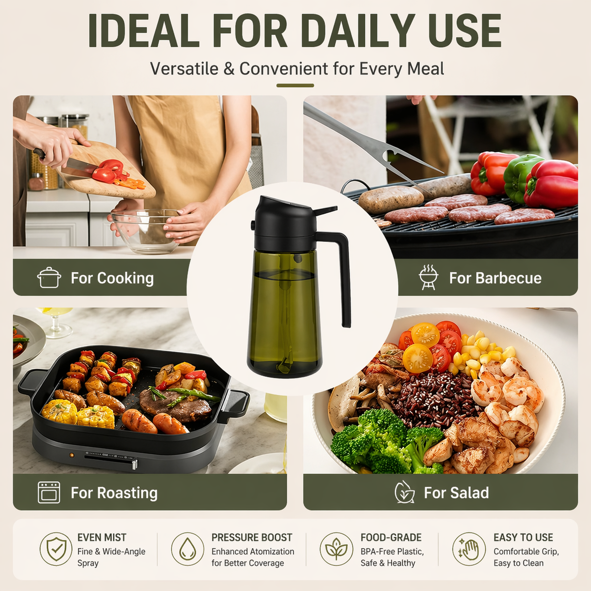 Dudya®🥗2-in-1 Precision Oil Sprayer