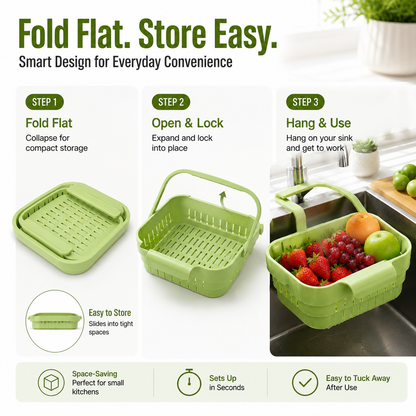 🥬Foldable Kitchen SinkStrainer Basket