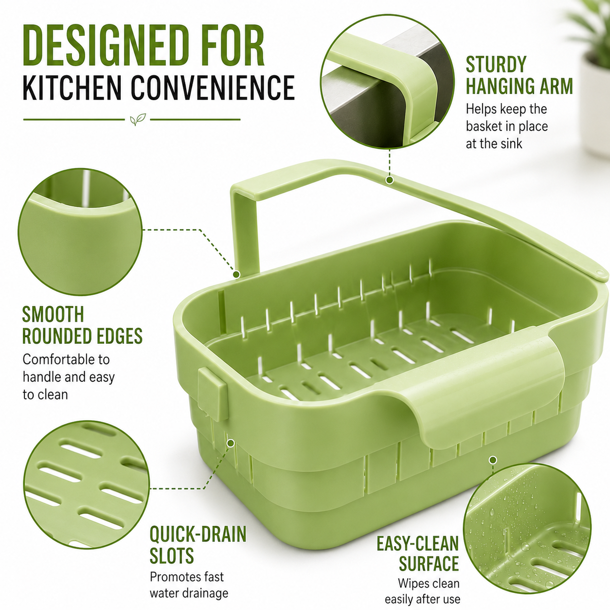 🥬Foldable Kitchen SinkStrainer Basket