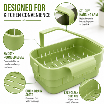 🥬Foldable Kitchen SinkStrainer Basket
