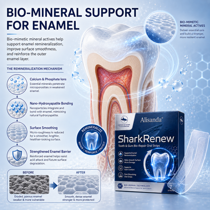 💥Last 4 hours Sale: Save 50%|Alisanda® SharkRenew Bio-Mineral Tooth Repair Gel