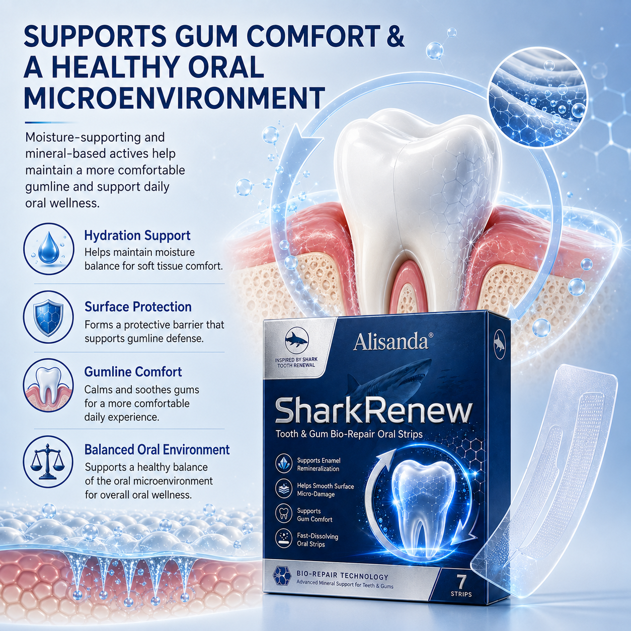 💥Last 4 hours Sale: Save 50%|Alisanda® SharkRenew Bio-Mineral Tooth Repair Gel