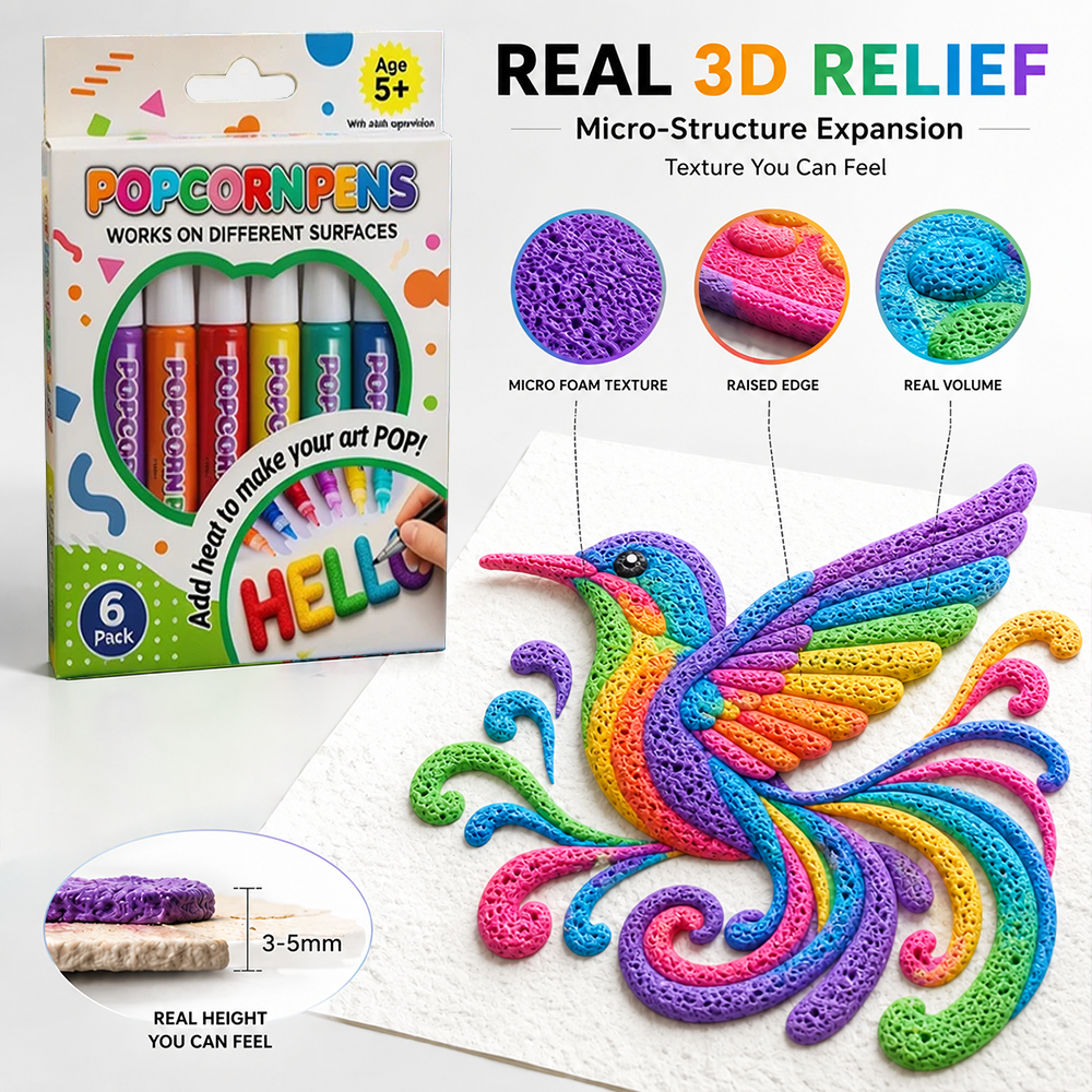Save 50% by ordering today丨AQA® 3D Relief Art Pen – Turn Flat Drawings Into Touchable 3D Art🪄
