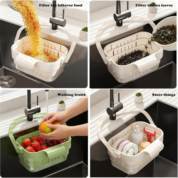 🥬Foldable Kitchen SinkStrainer Basket