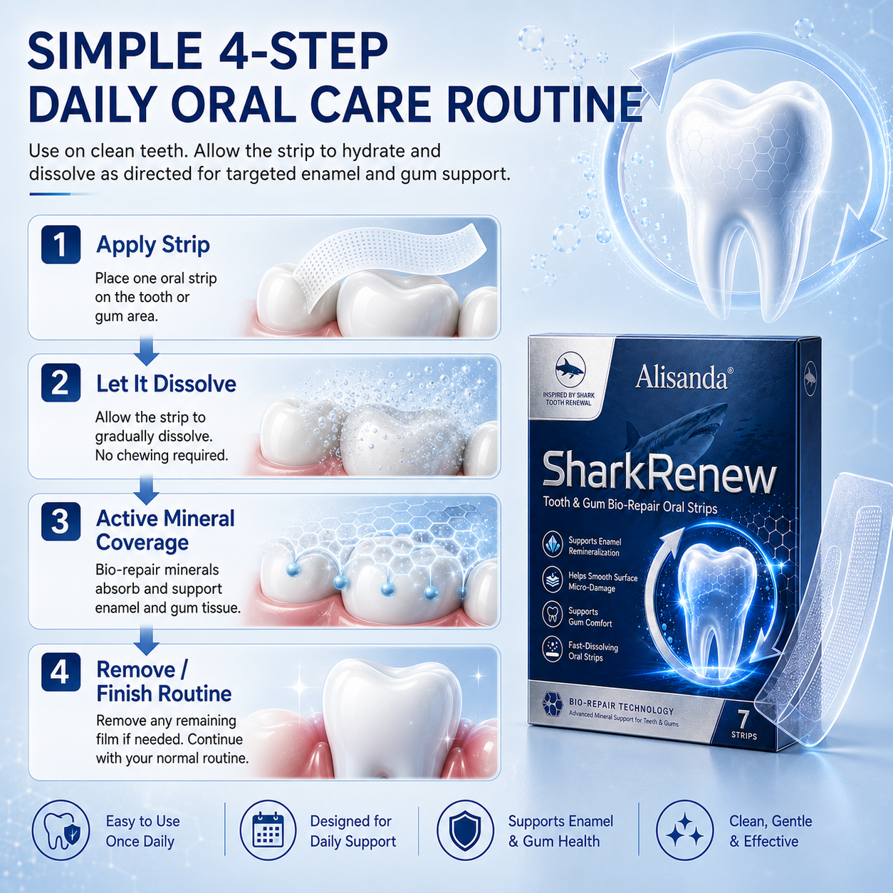 💥Last 4 hours Sale: Save 50%|Alisanda® SharkRenew Bio-Mineral Tooth Repair Gel