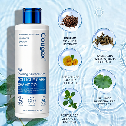 Folliculitis Shampoo for Itchy, Flaky Scalp - Purifying Formula for a Soothed, Balanced Scalp & Oily Scalp Care🧴