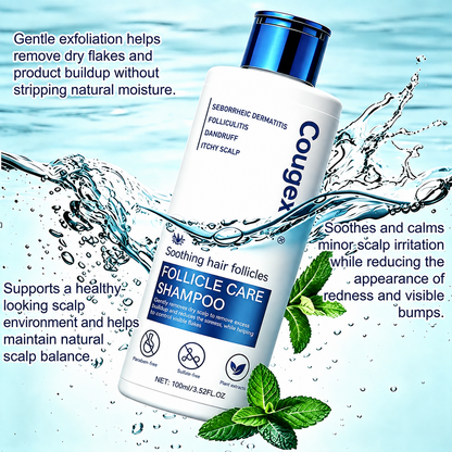 Folliculitis Shampoo for Itchy, Flaky Scalp - Purifying Formula for a Soothed, Balanced Scalp & Oily Scalp Care🧴