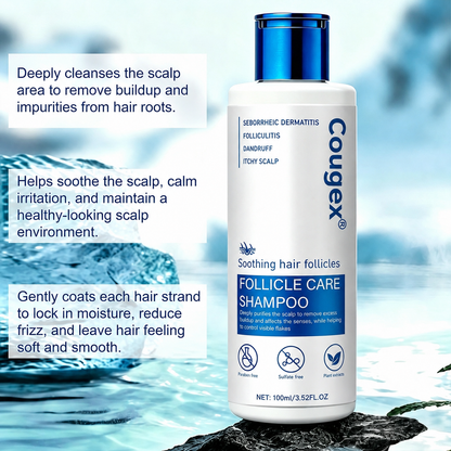 Folliculitis Shampoo for Itchy, Flaky Scalp - Purifying Formula for a Soothed, Balanced Scalp & Oily Scalp Care🧴
