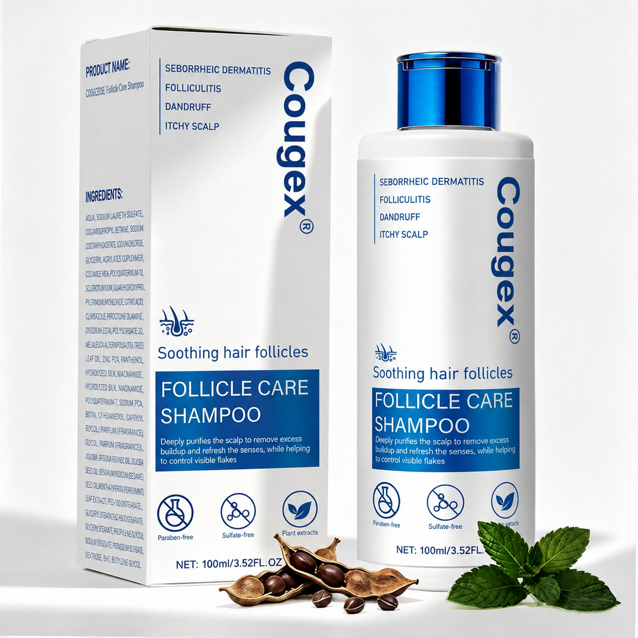 Folliculitis Shampoo for Itchy, Flaky Scalp - Purifying Formula for a Soothed, Balanced Scalp & Oily Scalp Care🧴