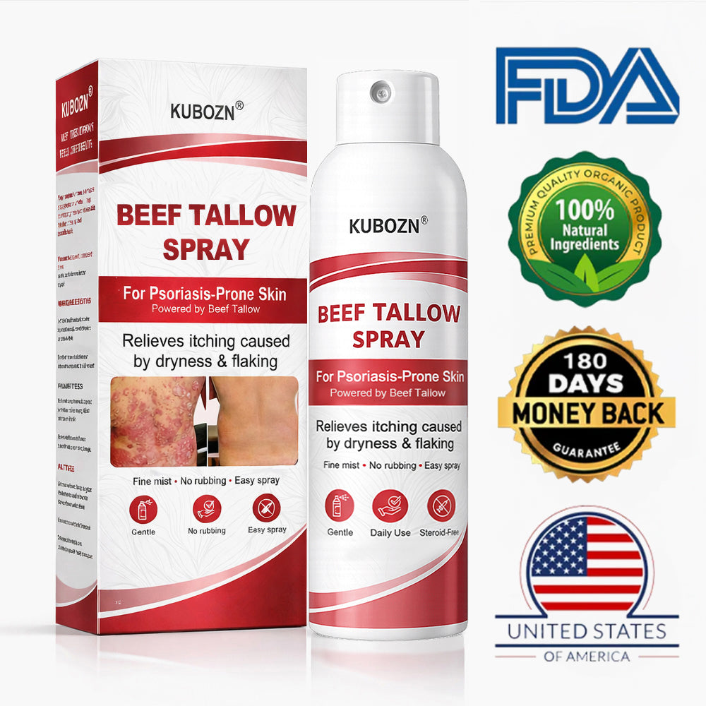 KUBOZN® Beef Tallow Spray for Itchy, Flaky Psoriasis Skin 1