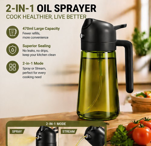 Dudya®🥗2-in-1 Precision Oil Sprayer